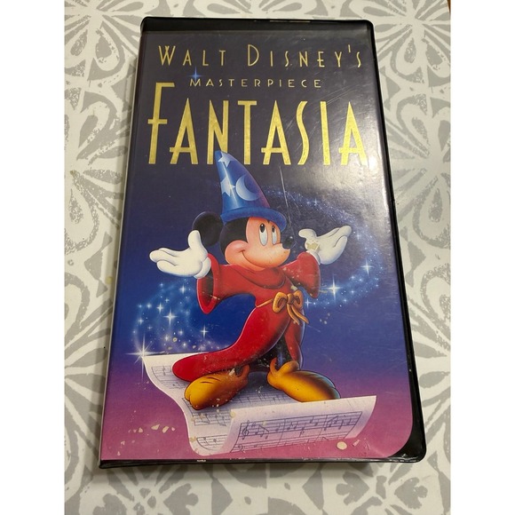 Disney Other - Disney Fantasia VHS Black Diamond Style Clamshell – Sorcerer Mickey Classic